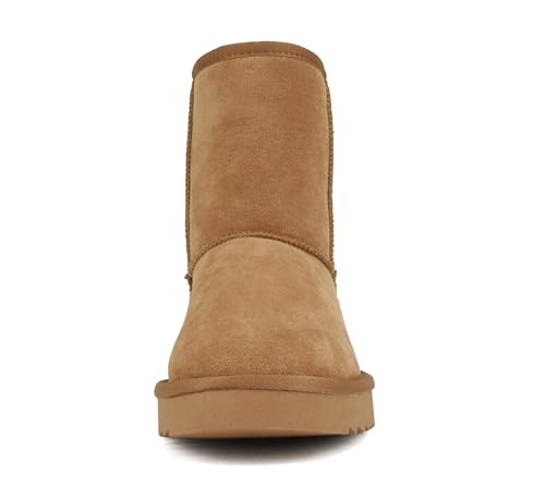 Soda “Kuron” ~ Women Round Toe Lug Sole Low Flatform Sherpa-lined Ankle Boot4