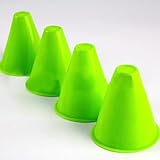Cryfokt Football Skate Mark Barrel Soccer Cone Set Durable Training Equipment for Outdoor Sports Activities, Hollow Cones for Wind Resistance, Bright Color for Easy Visibility (Green)
