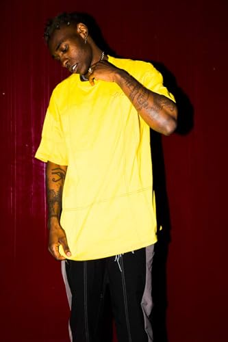 Prodigal Basic T Jaune Medium avec col rond résistant et coupe ajustée confortable - 5