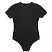 Men Short Sleeve Shorts Set Jumpsuit Bodysuit Pajama One Piece Round Neck Home Pajamas Rompers Basic Onesie Black