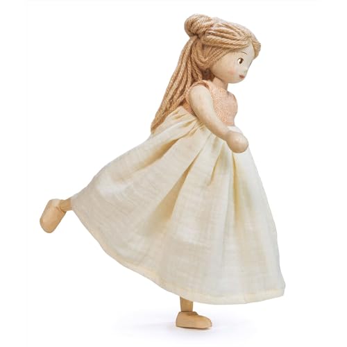 Muñeca de Madera Grande Ferne y Lola Artesanal miniatura 2