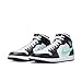 Jordan Nike Air 1 Mid Men's Shoes White/Green Glow-Black DQ8426 103 - Size 8.5