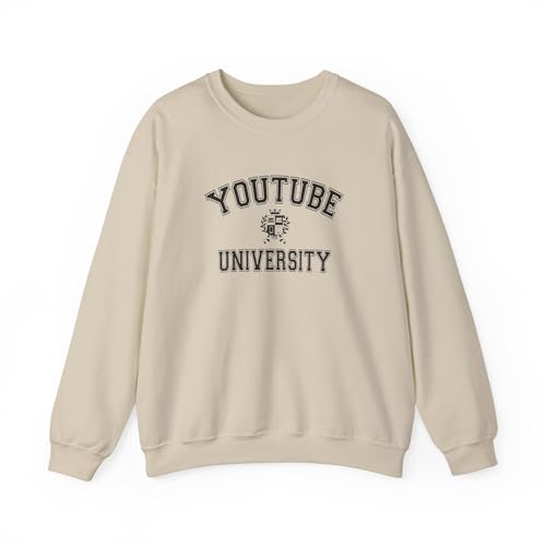 Youtube University sweatshirt, Funny Youtube University gift for him, oversized College sweatshirt, birthdays gift for teens