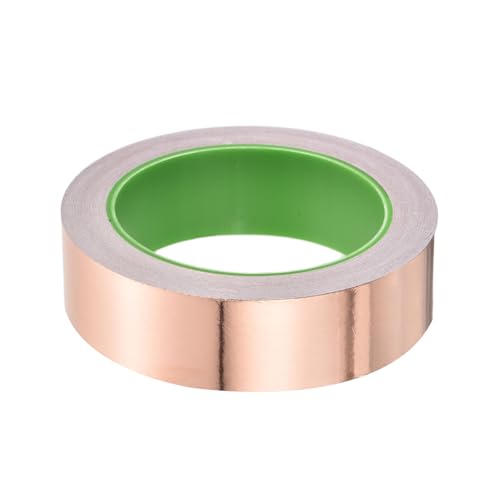 Image of PATIKIL Copper Foil Tape 1.18 Inch x 66 Feet 0.05mm Thick Double Sided Conductive Adhesive EMI Shielding for Electronics, Circuits, Grounding