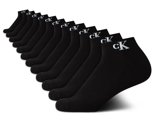 Image of Calvin Klein Womens Quarter Socks - 12 Pack Soft Cushioned Athletic Ankle Socks for Women for Running and Workout