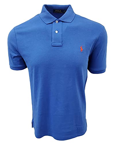Polo Ralph Lauren Men Classic Fit Interlock Polo Shirt (Small, Royal Blue (Red Pony), s)