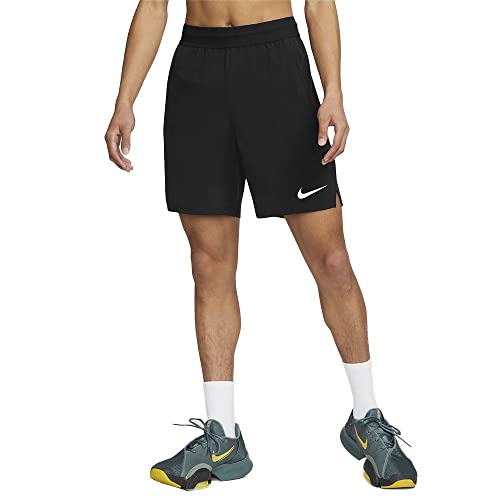 Nike Pro Dri-FIT Flex Vent Max Men's 8' Training Shorts (as1, Alpha, x_l, Regular, Regular, Black/White)