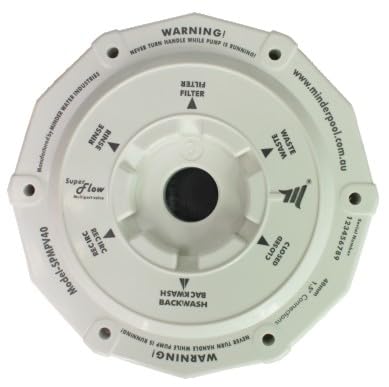Minder India -Swimming Pool Mulitiport Valves |Fiber Plastic 1.5 "" (White metric) Valves (1.5" side Mount)