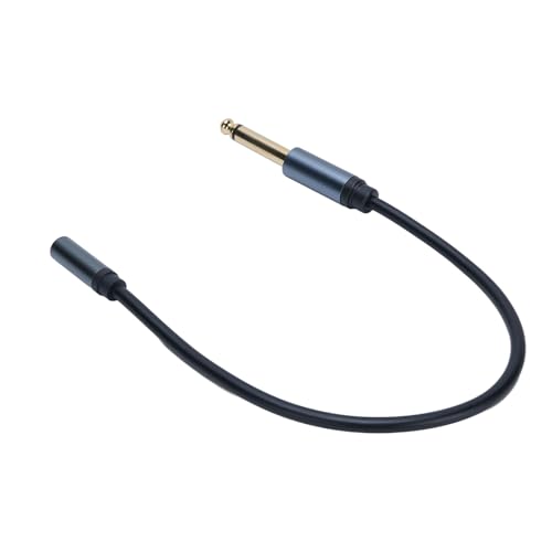 Cable adaptador Jack 6.35mm a 3.5mm estéreo 1 pie miniatura 1