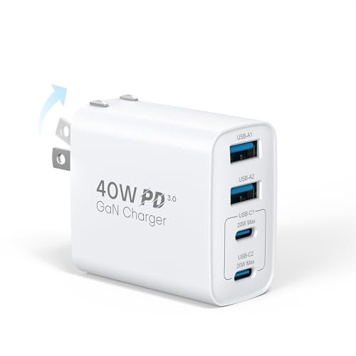 Amazon | TOPADRE 合計40W 急速充電器 タイプc 充電器【折畳み式