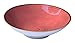 Bowl Cuenco Ensalada Porcelana, Tazón uso Multifuncional para servir sopa, pasta, cuencos de Ramen, estilo vintage, pintados a mano 700 ml (Rosa)