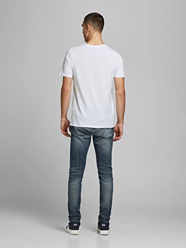 Jack & Jones Packung mit 2 T-Shirts in Übergröße, Rundhalsausschnitt, Druck, Design Logo Oversize, 2er Pack (1 x Rio Red / 1 x White), 56 – Ansicht 4
