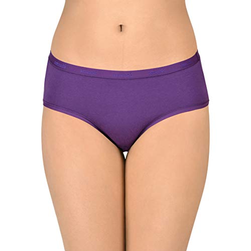 Image of Amante Solid Cotton Low Rise Hipster Panty Pack(Pack of 3)