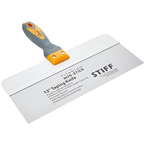 Clauss 18736 plamuurmes van 30,5 cm met breed lemmet in professionele kwaliteit | titanium gebonden roestvrijstalen mes met antiaanbaklaag | antislip-, ergonomische handgreep | ideaal voor grote