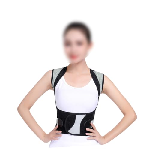 Didiseaon Shoulder Belt Posture Helper Posture Strap Belt Strap Sitting Posture Hunchback Brace Posture Straightener Upper Brace Belt Black
