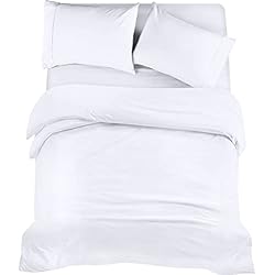 Funda Nordica Para Cama De 135 Ikea Utopia Bedding - Funda nordica Cama 135, Sabana Bajera 135x190 y Fundas Almohada (50x75cm) - Funda nordica 200x200 - Juego de Cama de Microfibra cepillada Suave (Blanc)