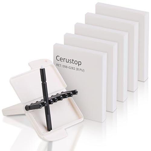 Phonak Hearing Aid Filters, Cerustop Wax Guards Phonak(1.2mm), Hearing Aid Wax Filters for Phonak, Widex and Unitron, Resound Hearing Aids Accessories and Supplies, White (5-Pack/40 Filters)