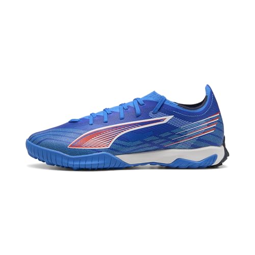 PUMA Tenis de fútbol Unisex 6 Match TT, Color Azul y Blanco, Rojo Brillante, Talla 5 de Reino Unido, Ultra Blue Puma White Glowing Red, 38 EU