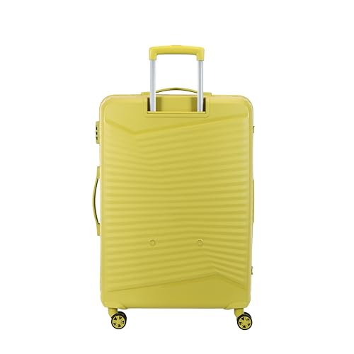 Image of Kamiliant by American Tourister Rock-Lite Large 79 Cm Check-in Hard Sided Trolley Bag for Men & Women, Suitcase 99L for Travel with 3 Digit Combination Lock - Cress Green