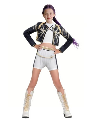 Disfraz de cazador de demonios para niña inspirado en el ídolo de Kpop Rumi, traje...