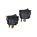 TSNUPGOHXW KEDU HY60E 4 Pins 20A 125V/250V 2HP Industrial On Off Rocker Pushbutton Switches (2)