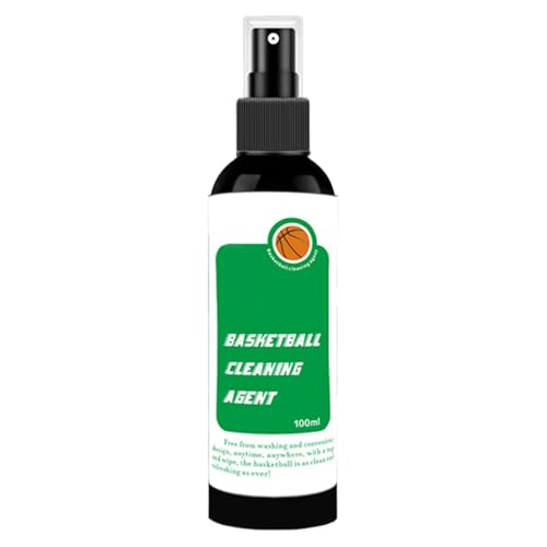 Basketball Cleaner Spray, No Rinse Stain Remover Agent, 100ml Compact Sport Gear Cleaning for Women,...
