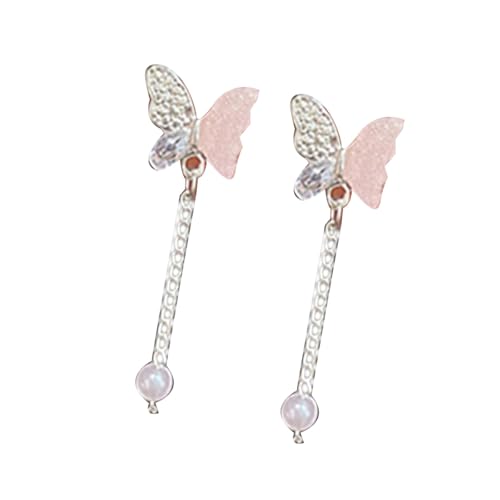 Stylish Butterfly Design Earrings Sturdy Alloy Metal Ear Studs Comfortable for Sensitive Skin and Professional Occasions Trendy 