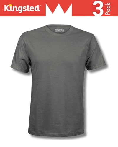 Image of Kingsted T-Shirts for Men Pack - Royally Comfortable - Super Soft Premium Fabric - Well-Crafted Classic Tee