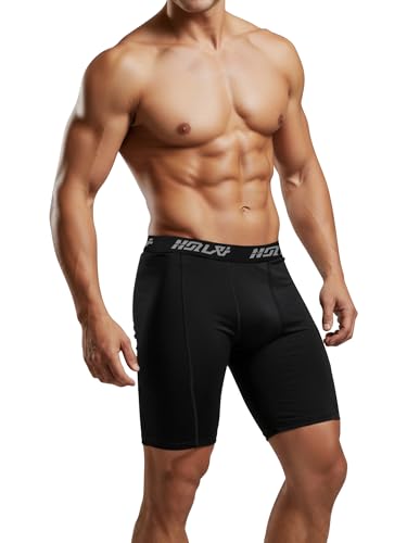 Image of Men's Compression Shorts Underwear, Athletic Workout Base Layer, 4-Way Stretch Moisture-Wicking for Running, Gym, 3 or 5 Pack