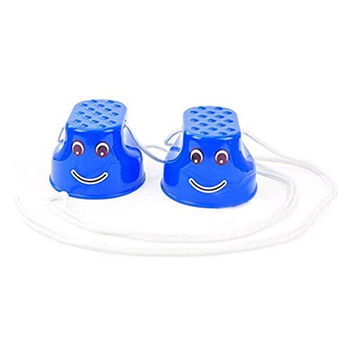 1 par de colores aleatorios reutilizables de plástico, juego de coordinación de equilibrio, juguete saltando pies zancos, para niños, excelenteDurabilidad