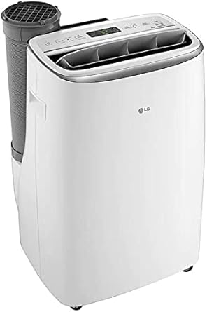 Amazon Com Lg Lp1419ivsm Smart Dual Inverter Portable Air Conditioner With 14000 Btu Cooling Capacity 500 Sq Ft Cooling Area Programmable On Off 24 Hour Timer Auto Swing Air Vent Auto Cool In White