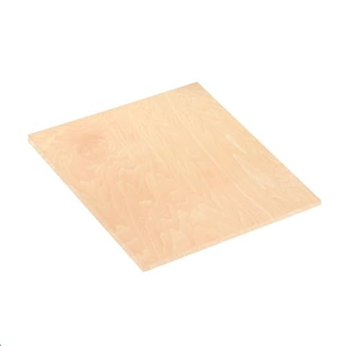Generico 10 Pezzi Compensato, Legno Compensato di Tiglio 50mmx50mmx1.5mm