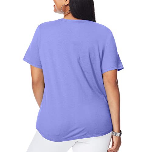 Just My Size OJ091 Women'S Plus-Sizeshort Sleeve V-Neck T-Shirt thumb #1
