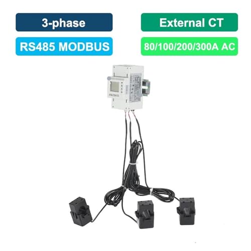 Compteur d'énergie triphasé rail din ADL400N-CT 200 A de surveillance énergétique bâtiment - 3