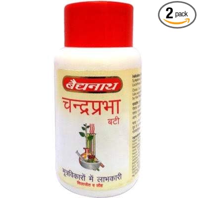 Baidyanath ORIGINAL AYURVEDIC CHANDRAPRABHA VATI 80 TABLET_ PACK OF 2