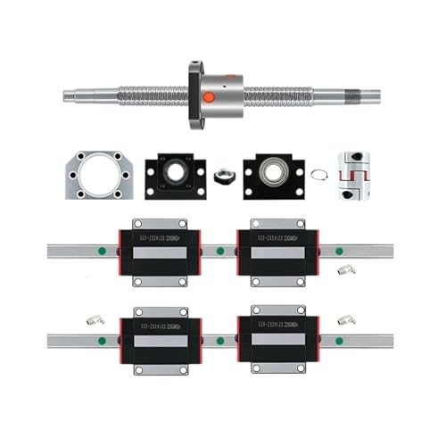 Metal Ball Screw nut end Processing 1pcs Ball Screw Kit SFU1605 with 8mm Coupler Router Kit+4pcs HGW20CC Blocks Carriages+2pcs HGR20 Linear Guides(950mm)
