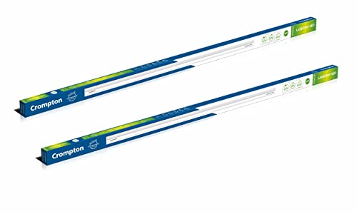 Crompton Laser Ray Neo 24W LED Batten |4 feet Slim Batten for Living Room & Bedroom | Energy Efficient Tubelight for Home | BIS Approved | Cool Day Light (6500K) (Pack of 2)