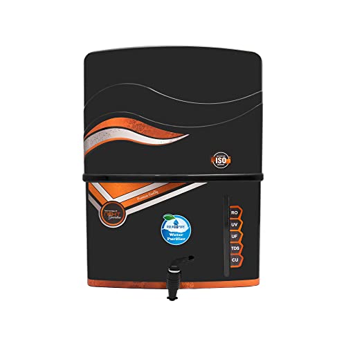 Image of Aquadpure AquaX Prime Advanced Copper RO Water Purifier with UV + UF + TDS Controler + Full Automatic With Goodness Of Copper 12L | Black