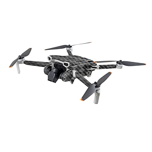 Image of MightySkins Carbon Fiber Skin Compatible with DJI Mini 3 - Black Argyle | Protective, Durable Textured Carbon Fiber Finish | Easy to Apply | Made in The USA