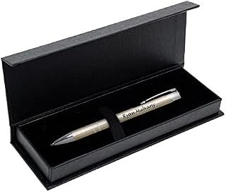 Personalised Engraved Metal Pen Comes In Gift Box Blue Ink Plus Black Ink Refill