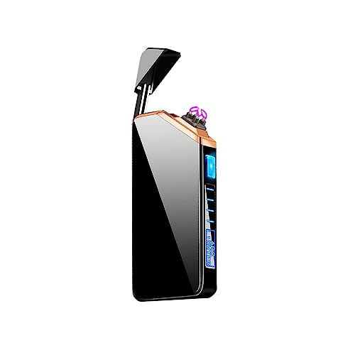Briquet Electrique sans Flamme Double Arc Rechargeable - USB - Briquet Double Arc (Noir)