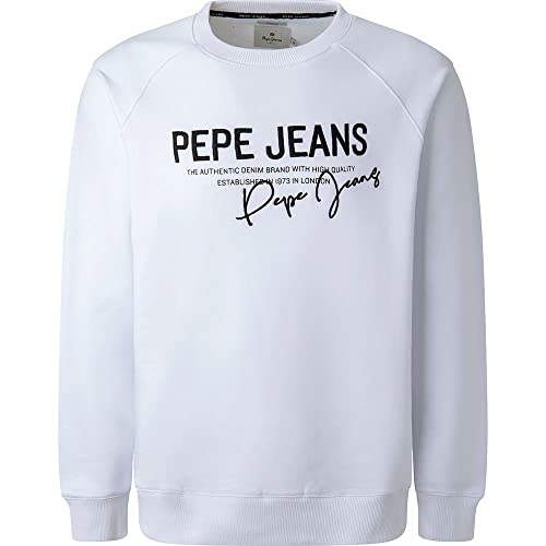 Pepe Jeans Penn Sweater, Blanc (White), S Homme Cover