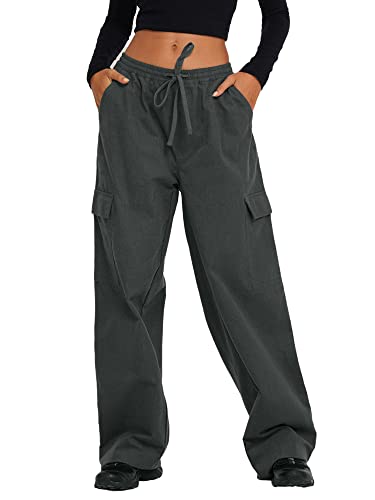 Pantalon cargo ample femme fini les vêtements serrés grâce au cordon L