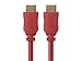Monoprice HDMI High Speed Cable - 6 Feet - Red, 4K@60Hz, HDR, 18Gbps, YUV 4:4:4, 28AWG - Select Series