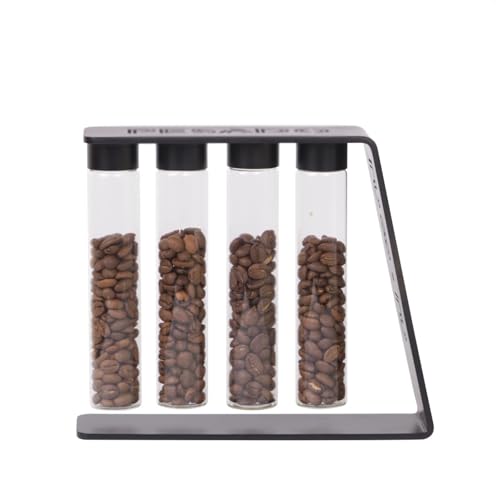 Tubos para Almacenar Granos de Café con Soporte, 4 Piezas miniatura 2