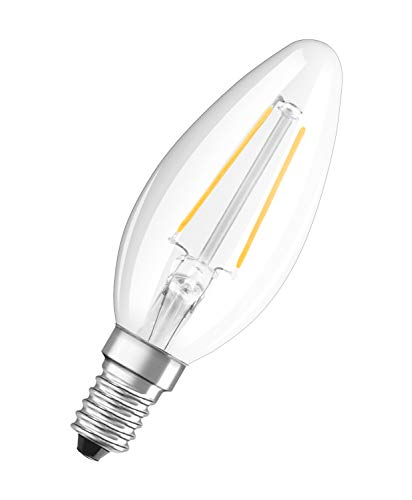 OSRAM LED lampa | bas: E14 | varm vit | 2700 K | 2,50 W | klar | PARATHOM Retrofit Klassisk B [Energiklass A++]