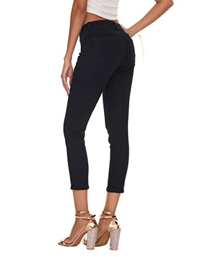 LICTZNEE Jeans for Womens, Skinny Denim Stretchy Ankle Jeggings Butt Lifting Pants with Pockets4