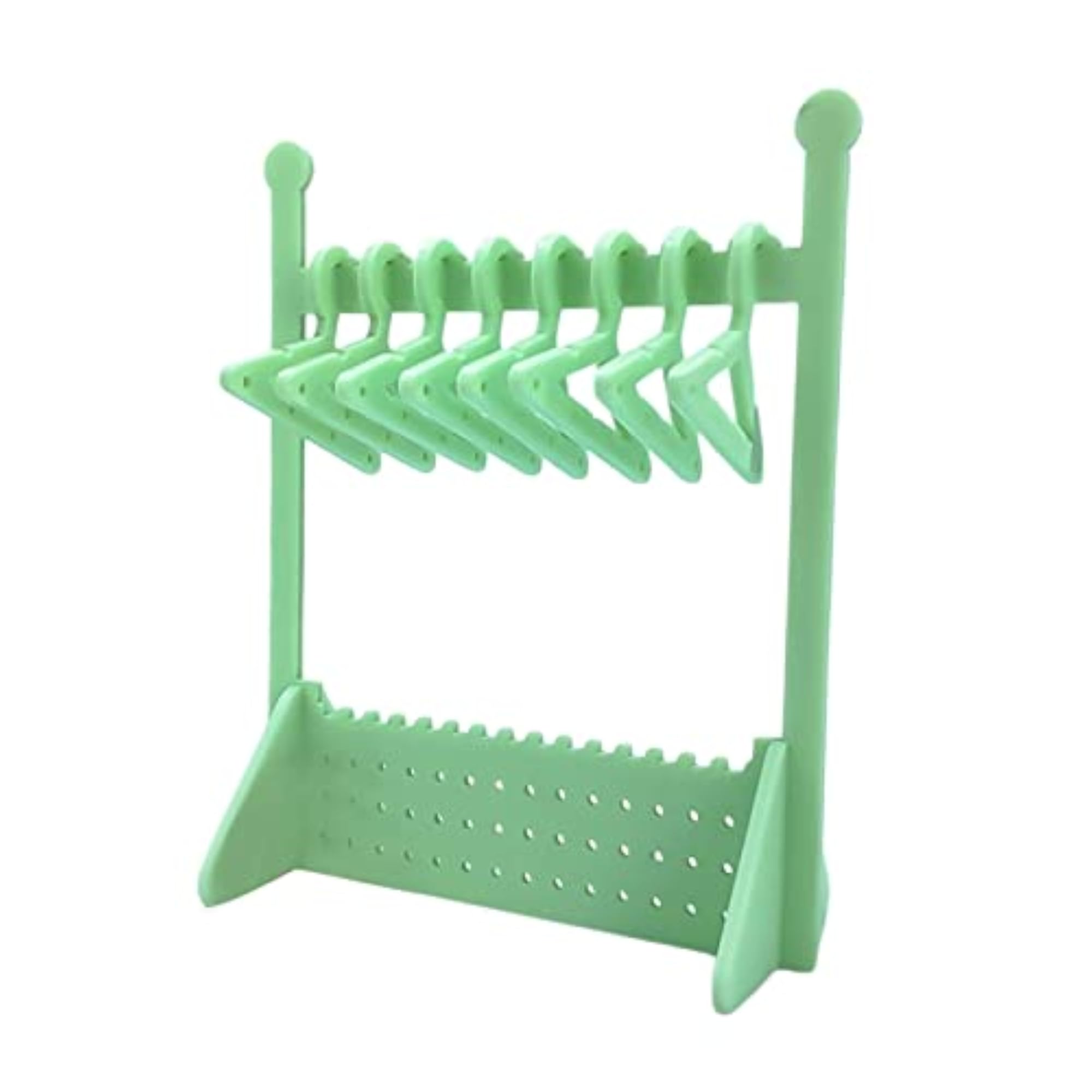 Green Tabletop Earring Display Rack for Jewelry Showcase