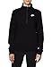 Nike Women's Sportswear Club Fleece 1/2-Zip Sweatshirt, Black/White, Large