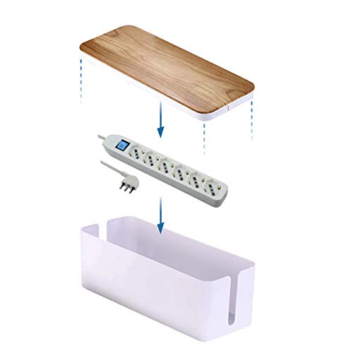 Electraline 300177 Scatola Organizzatore Cavi con Multipresa 6 posti Polivalenti Schuko + 10/16A - cavo 1,5m